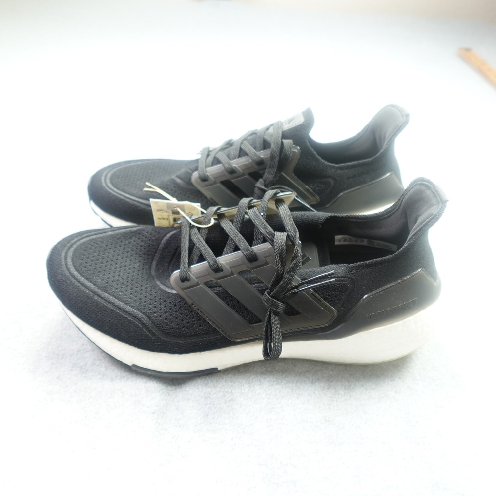 Adidas Ultraboost 21 Sneakers Women 11 Black Grey Running Shoes Primeknit - Picture 3 of 11